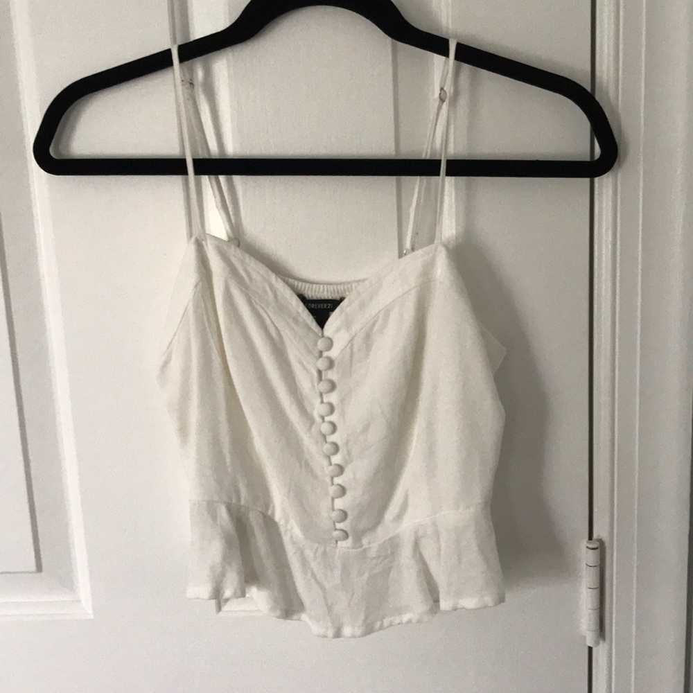 white button tank top